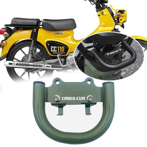 For CROSS CUB CC50 CC110 クロスカブ CC110 CC50 2025 2026+用 バイクナビゲーションブラケットロッド ヘルメットバッグカップ ラゲッジフック クローラック 収納 多機能フック 携帯電話ナビゲーション延長ブラケットas