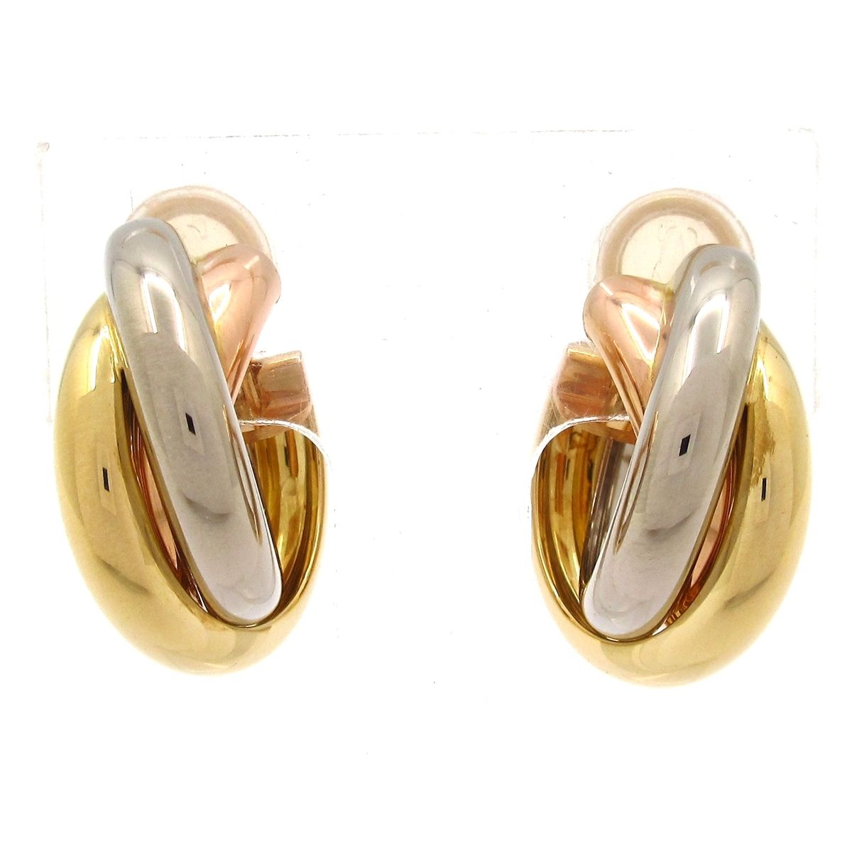 Cartier(カルティエ) イヤリング美品 トリニティ K18スリーカラー