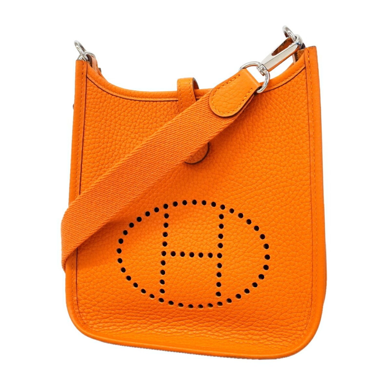 エルメス(Hermes) エルメス ショルダーバッグ エヴリンTPM トリヨンクレマンス オレンジ C刻印レディース