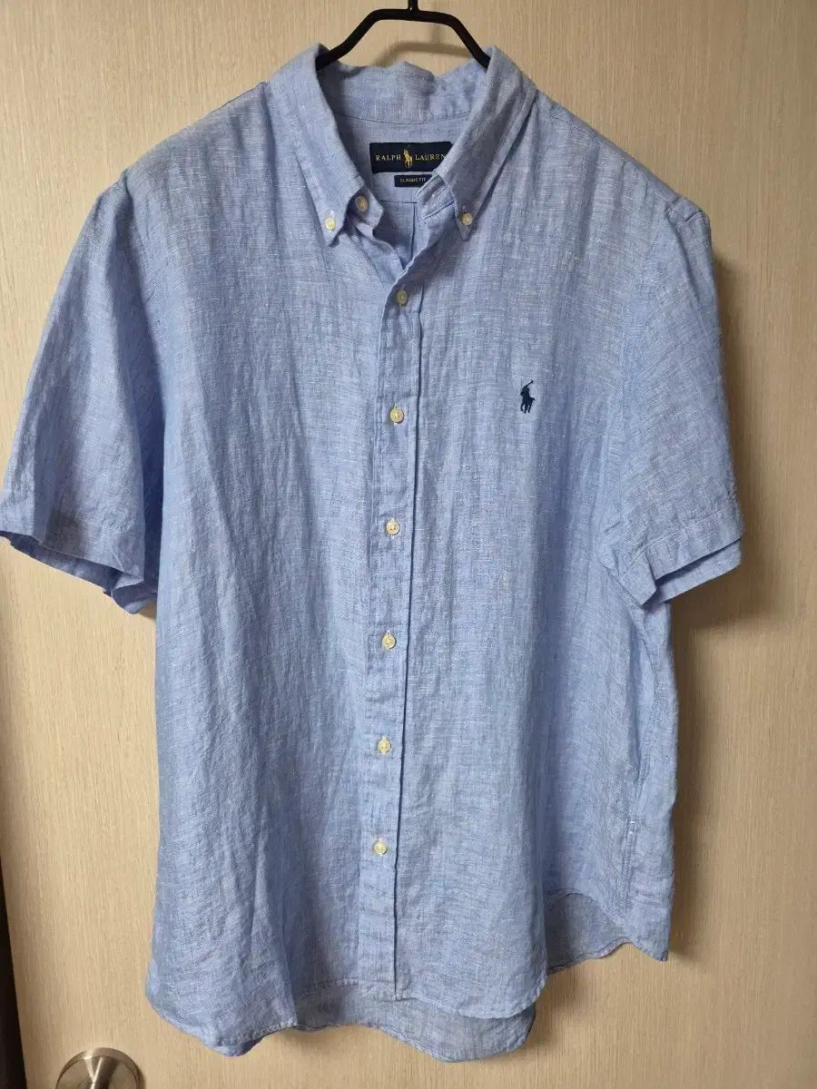 (正規品) POLO RALPH LAUREN ポロラルフローレン QR新モデル リネン シャツ リネン シャツ large