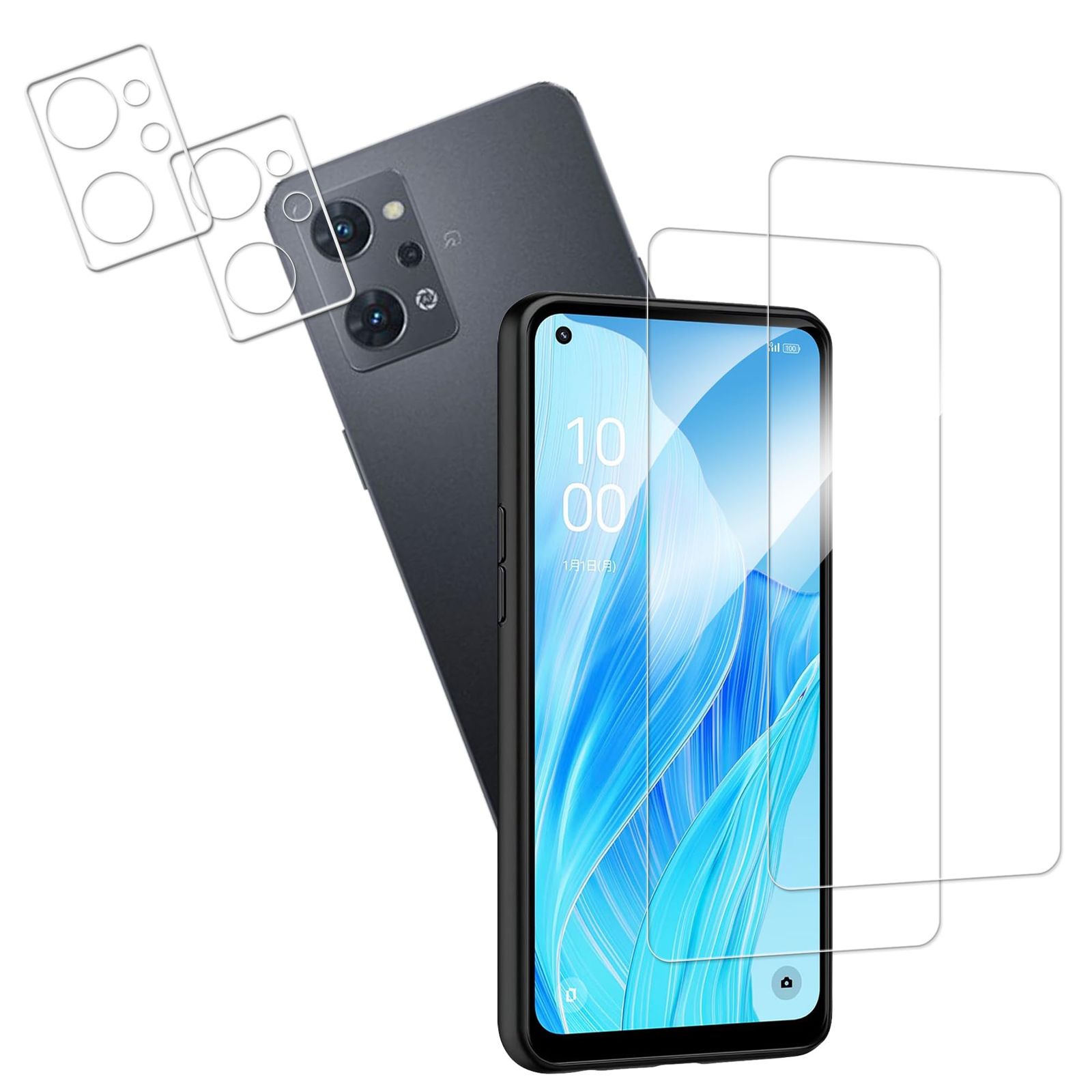 2+2枚セット】 KPNS 日本素材製 強化ガラス OPPO Reno7 A OPPO Reno9 A