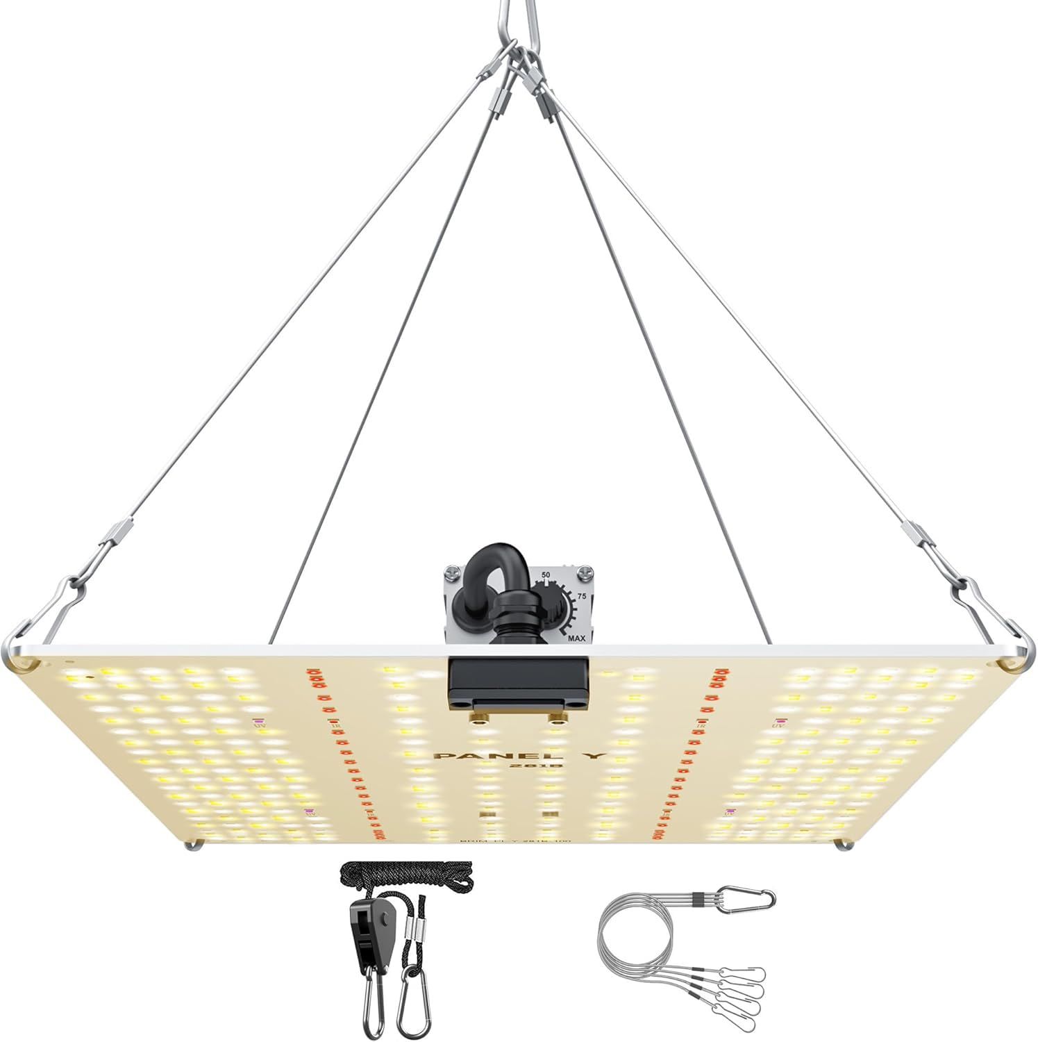 【公式】BRIM(ブリム) PANEL Y 植物育成ライト LED パネル 【国内ブランド】 無段階 調光機能 IP65 防水処理 LM281B+ フルスペクトル UVA+IR フックワイヤー付き Max 100W (PANEL Y 281B 4ee34b29