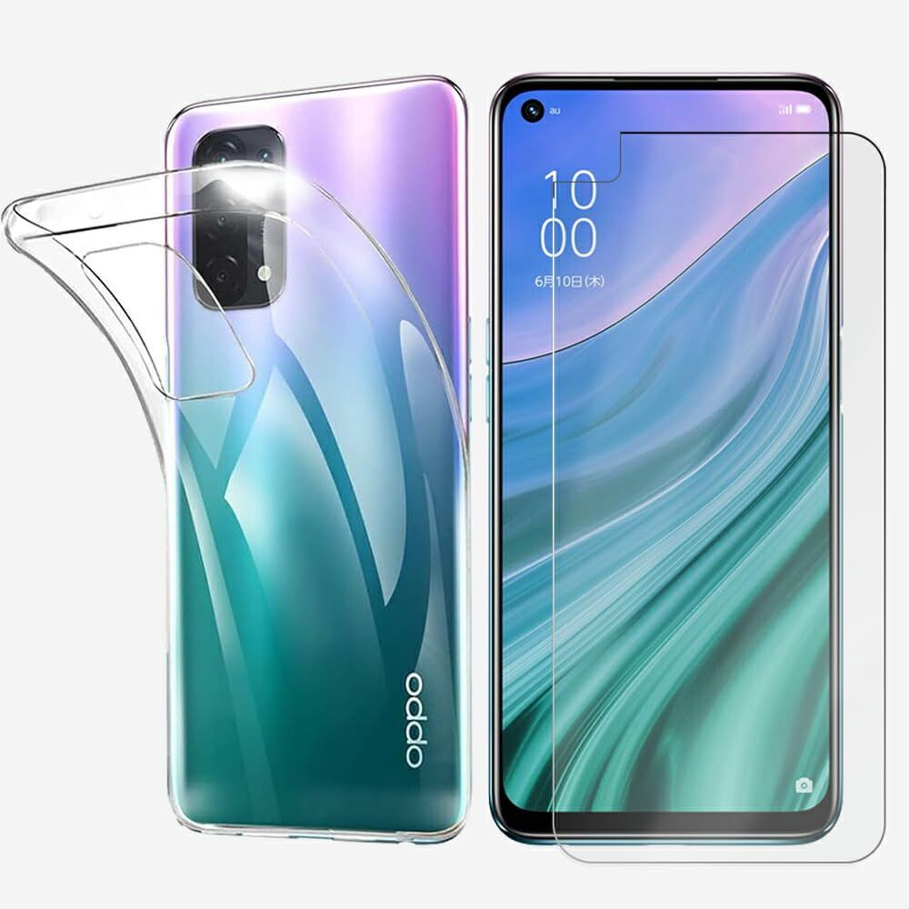For OPPO A54 5G OPG02 対応 【液晶保護フィルム・TPU セット】 衝撃