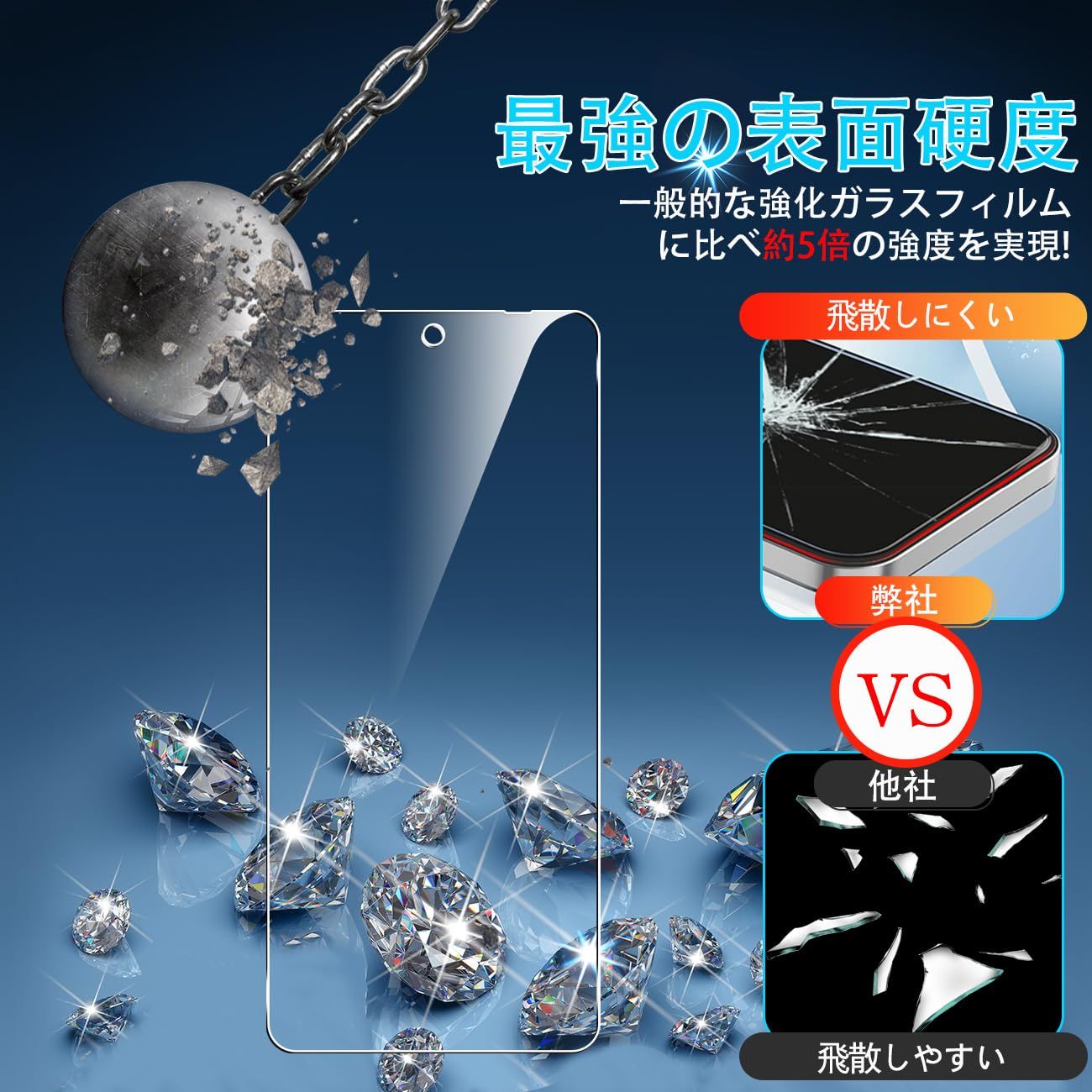 Seninhi 対応 OPPO Reno 11 A ガラスフィルム Reno 11Aフィルム + 