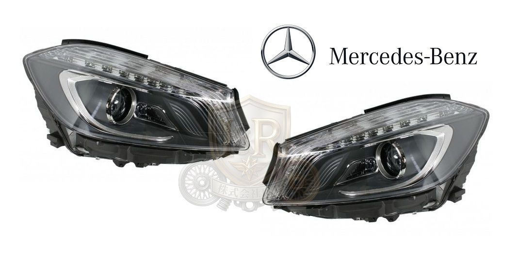 正規純正品 メルセデスベンツ ベンツ バイキセノン ヘッドライト 左右 ヘッドランプ ライト Aクラス W176 A180 A250 A45 1768202961 1768203061