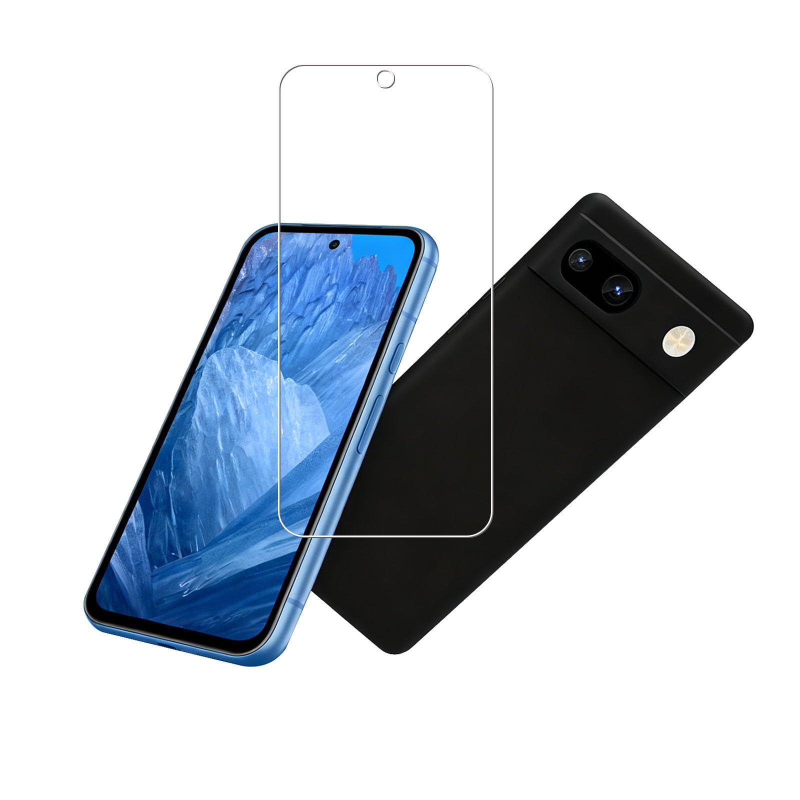 対応 Google pixel 8a 専用ガラスフィルム + TPU pixel 8a ケース 