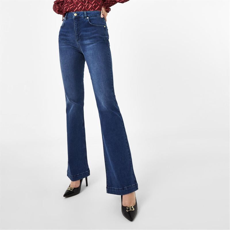 ビバ レディース ボトムス デニムパンツ ジーンズ BIBA Dolly Flare Jeans Mid Blue ブルー