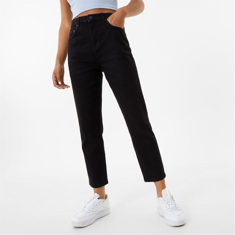 ジャック ウィルス レディース ボトムス デニムパンツ ジーンズ Jack Wills Stella High Rise Slim Jeans Solid Black ブラック