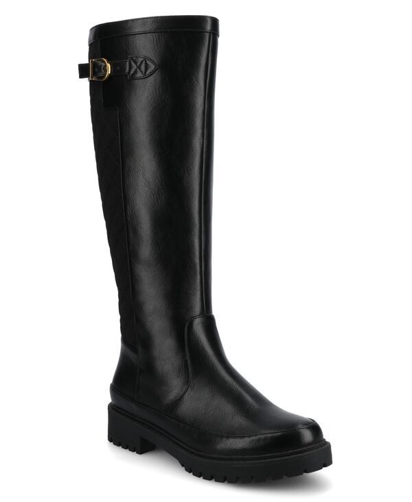 ジュルネ コレクション レディース シューズ ブーツ・レインブーツ Journee Collection Womens Zemmie Lug Sole Regular Wide Calf Knee H