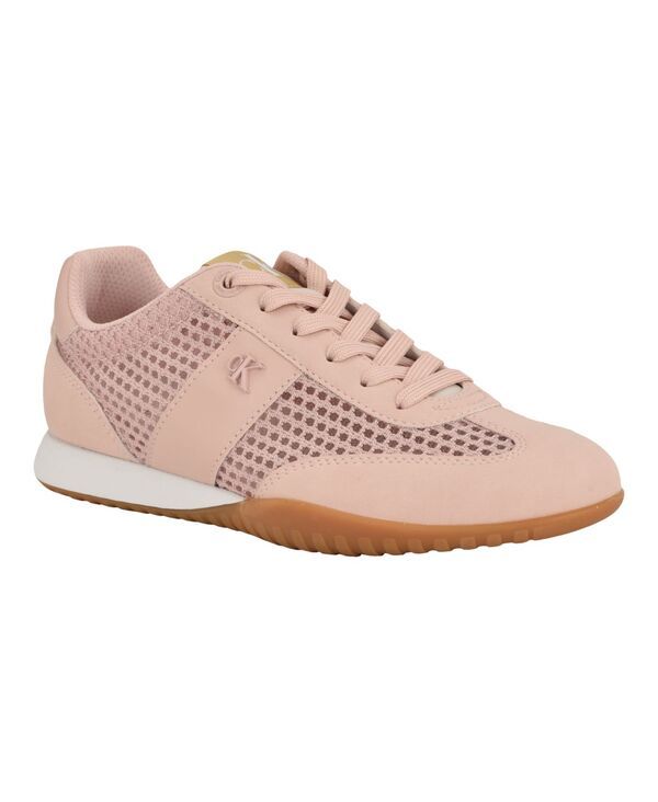 カルバンクライン レディース シューズ スニーカー レース Calvin Klein Womens Harllow LaceUp Sneakers Pink Mesh ピンク