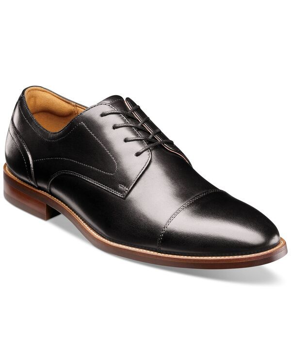 フローシャイム メンズ シューズ オックスフォード キャップ Florsheim Mens Ruvo CapToe Oxford Dress Shoe Black ブラック