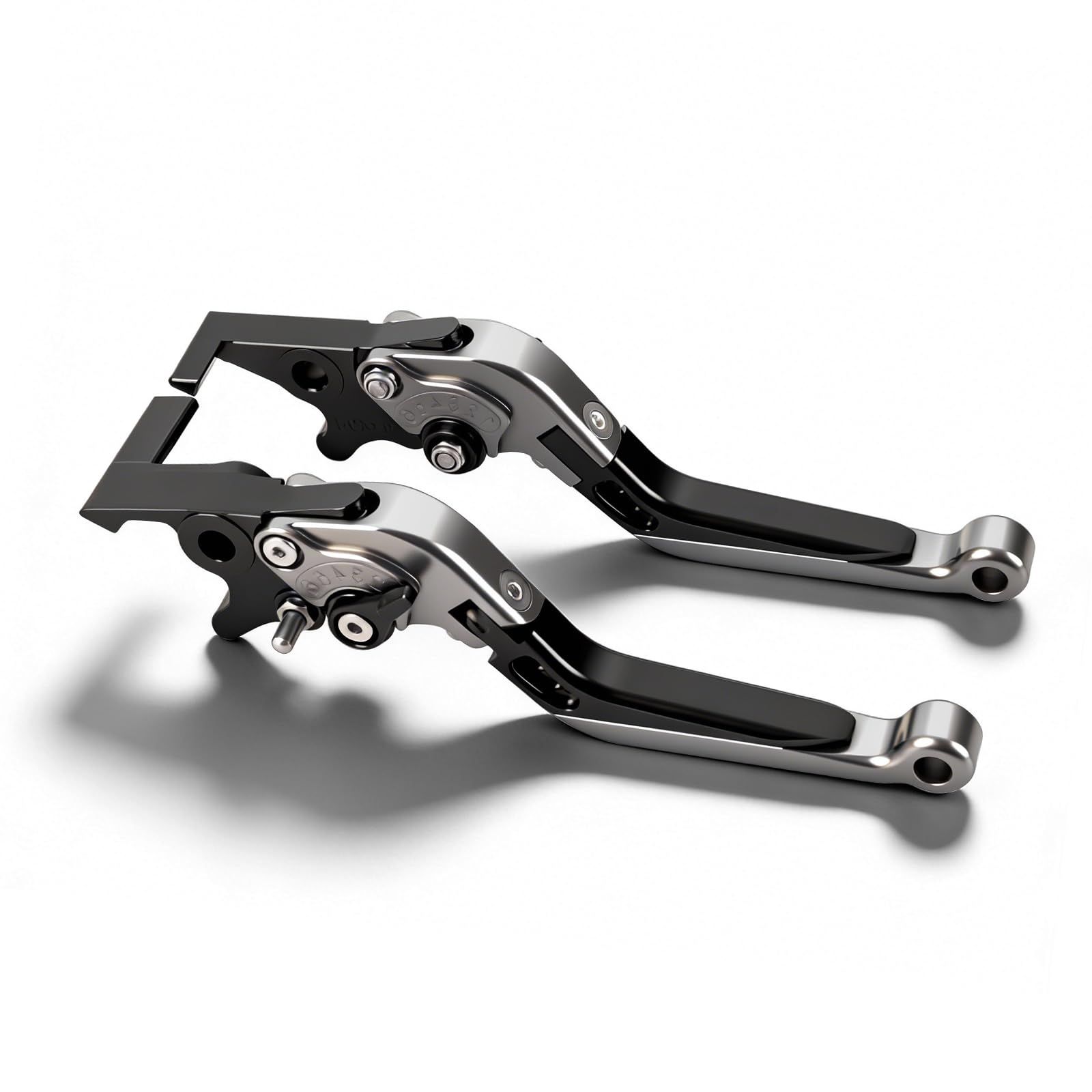 R◆6段階調整 ブレーキレバー&クラッチレバー セット PCX125 PCX150 jk05 PCX160 kf47用 パーキングブレーキ搭載 abs前後ディスクハンドル 可倒 伸縮式 アルミ 純正交換用 (チタン) 00032c9a