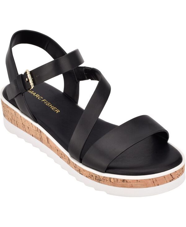 マークフィッシャー レディース シューズ パンプス サンダル Marc Fisher Womens Grandie Treaded Flatform Wedge Sandals Black ブラック