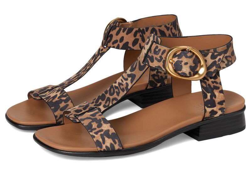 ナチュライザー レディース シューズ ヒール サンダル Naturalizer Brandy Sandals Dark Brown Leop ブラウン