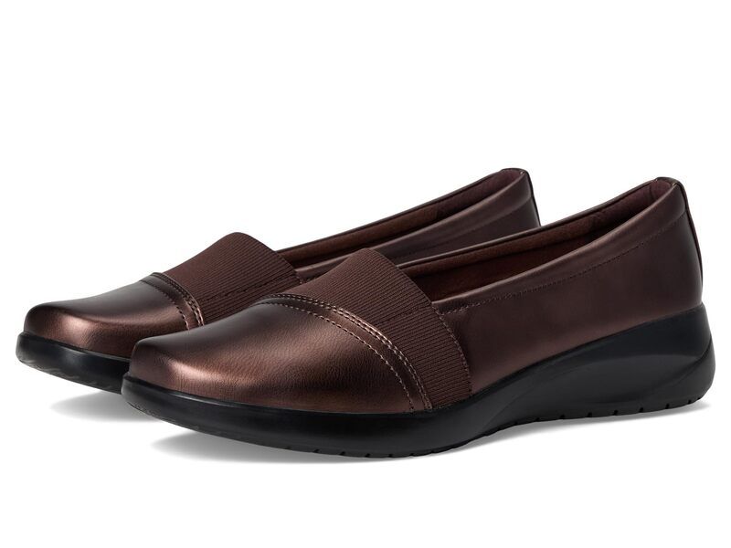 クラークス レディース シューズ スリッポン・ローファー Clarks Kaetlyn Rhea Bronze Metallic メタリック