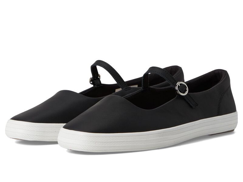 ケッズ レディース シューズ サンダル Kedsquare Toe Mary Jane Black Leather ブラック