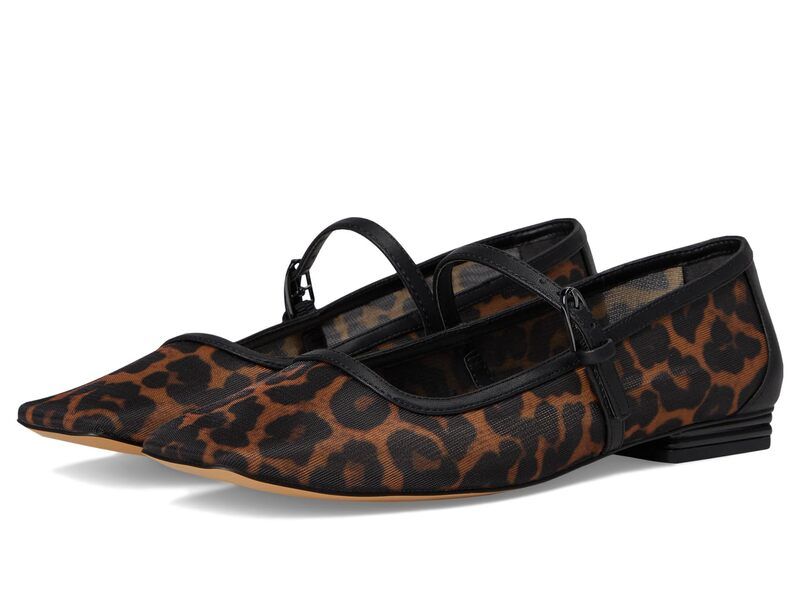 フランコサルト レディース シューズ サンダル Franco Sarto Tinsley7 Mary Jane Shoes Leopard Mesh An アニマル