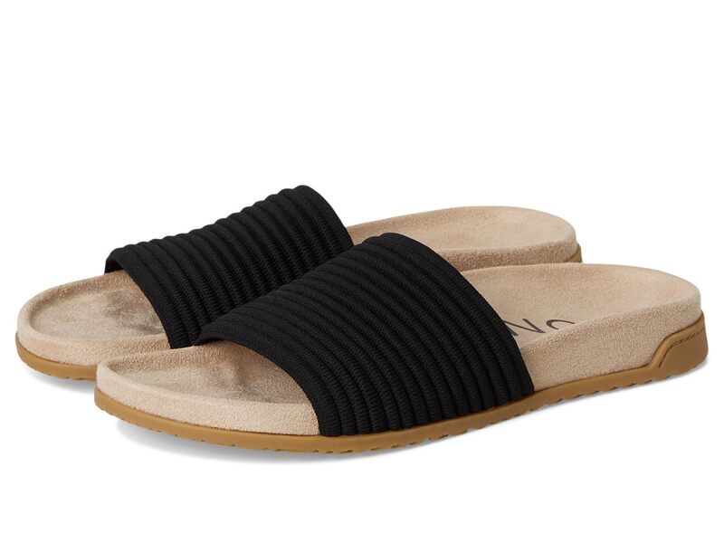 バイオニック レディース シューズ サンダル ニット VIONIC Evie Knit Slide Sandals Black ブラック