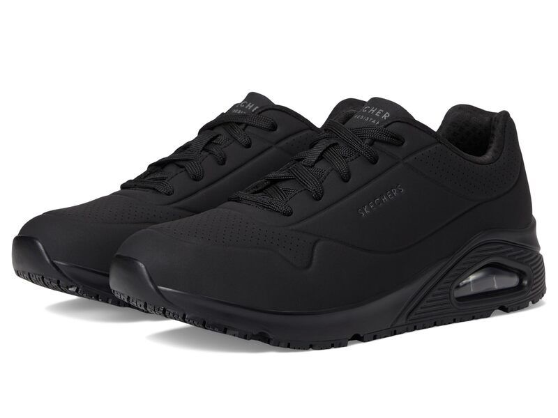 スケッチャーズ レディース シューズ スニーカー SKECHERS Work Uno SR Black ブラック