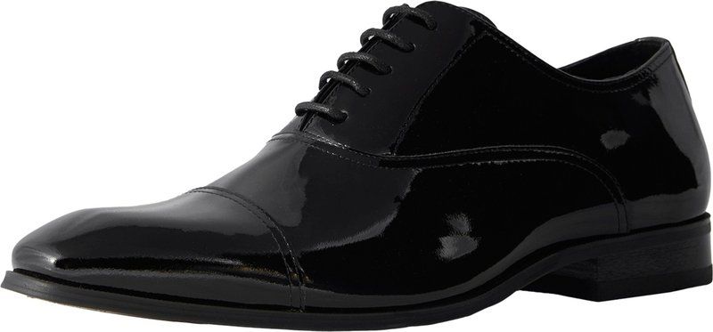 フローシャイム メンズ シューズ オックスフォード キャップ Florsheim Tux Cap Toe Oxford Black Patent ブラック