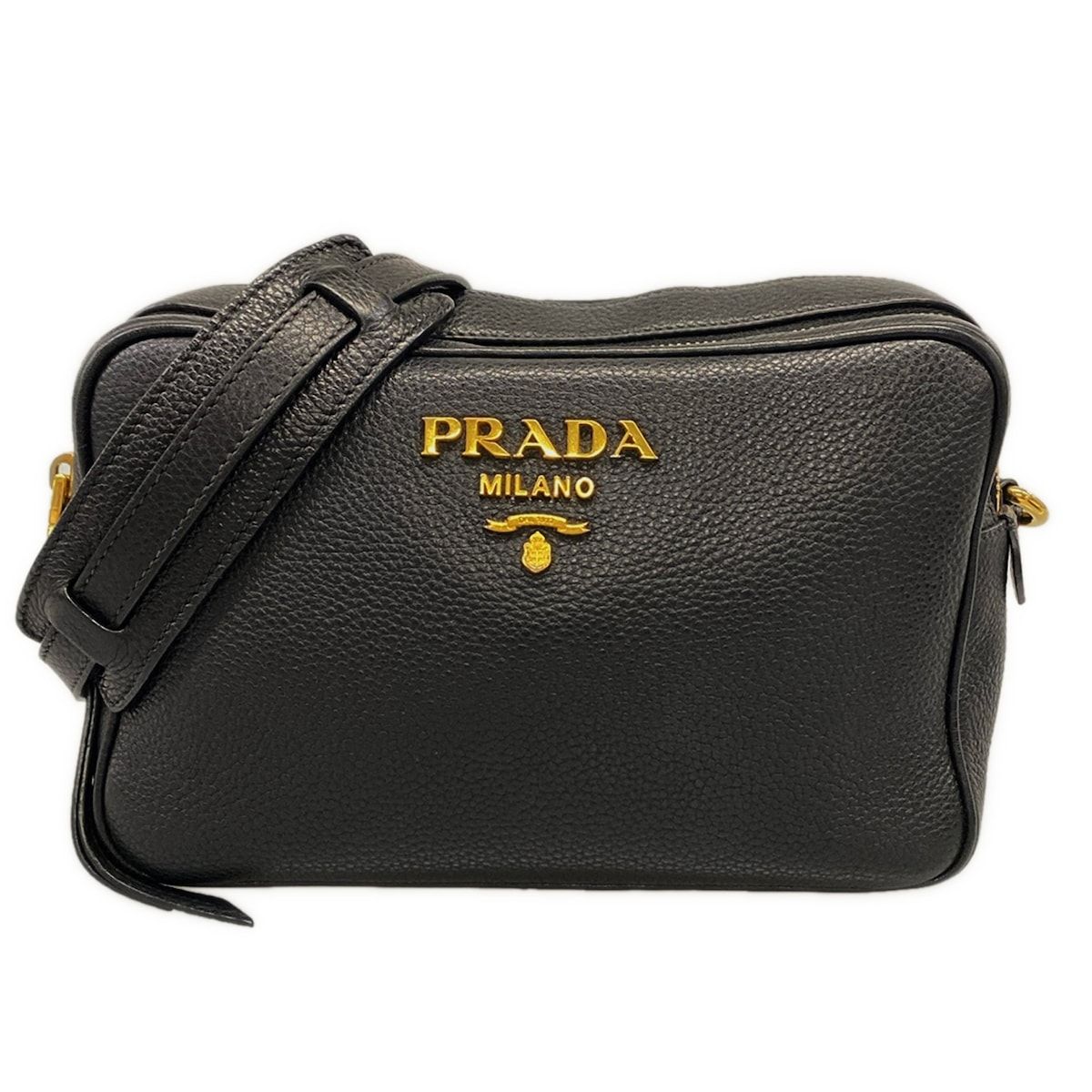 PRADA(プラダ) ショルダーバッグ - 黒 レザー