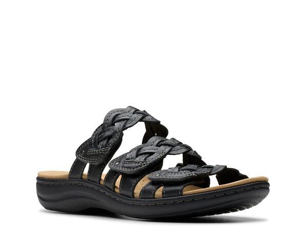 クラークス レディース シューズ サンダル Clarks Laurieann Rio Sandal Black Leather ブラック