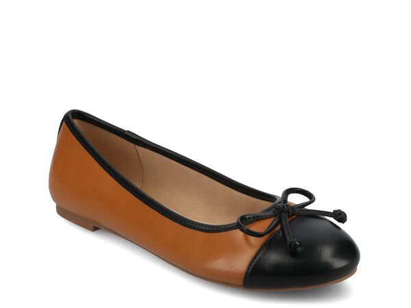 ジャーニー レディース シューズ パンプス Journee Kaiah Ballet Flat Cognac