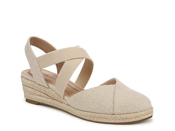 ライフストライド レディース シューズ サンダル LifeStride Kimball Espadrille Wedge Sandal Dark Brown ブラウン