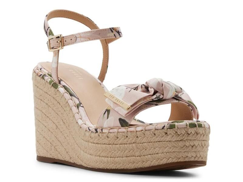 テッドベーカー レディース シューズ サンダル Ted BakerGia Wedge Sandalight PinkWhite ホワイト
