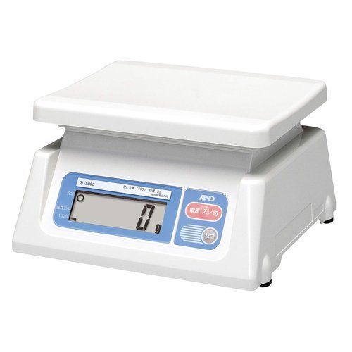 A&D デジタルはかり SL-5000 ≪ひょう量:5000g 最小表示:2g 皿寸法:230 W *191 D mm 検定無≫※計量法準拠製品