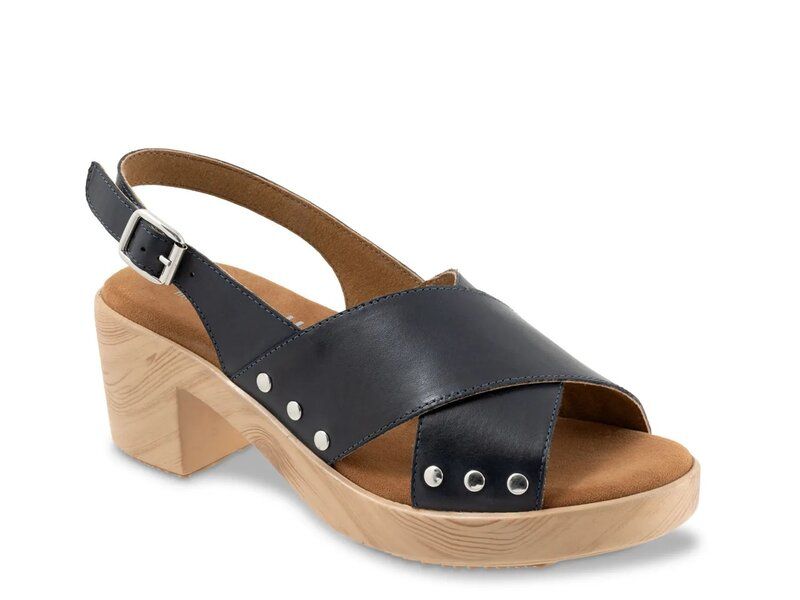 ソフトウォーク レディース シューズ サンダル プラットフォーム Softwalk Florence Platform Sandal Blue ブルー