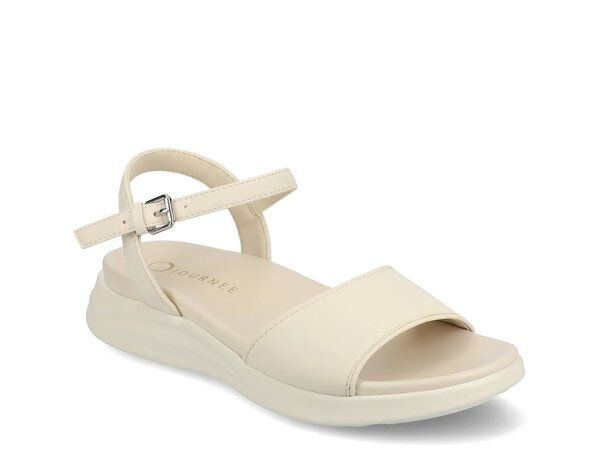 ジャーニー レディース シューズ サンダル Journee Jaylee Wedge Sandal Bone White ホワイト