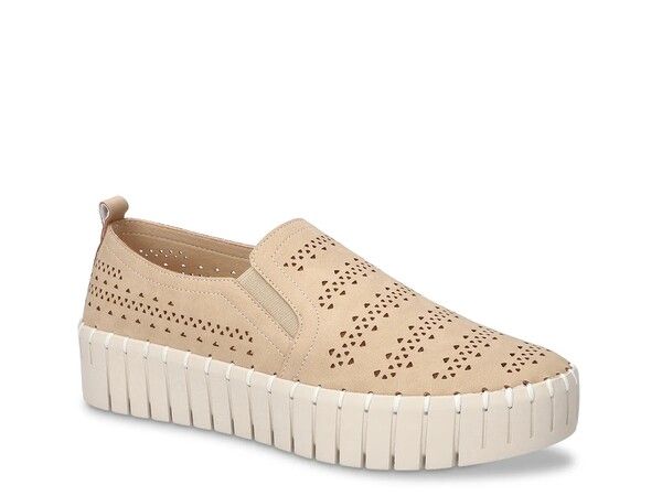 イージーストリート レディース シューズ スニーカー プラットフォーム Easy Street Peppy Platform Sneaker Natural Beige ベージュ