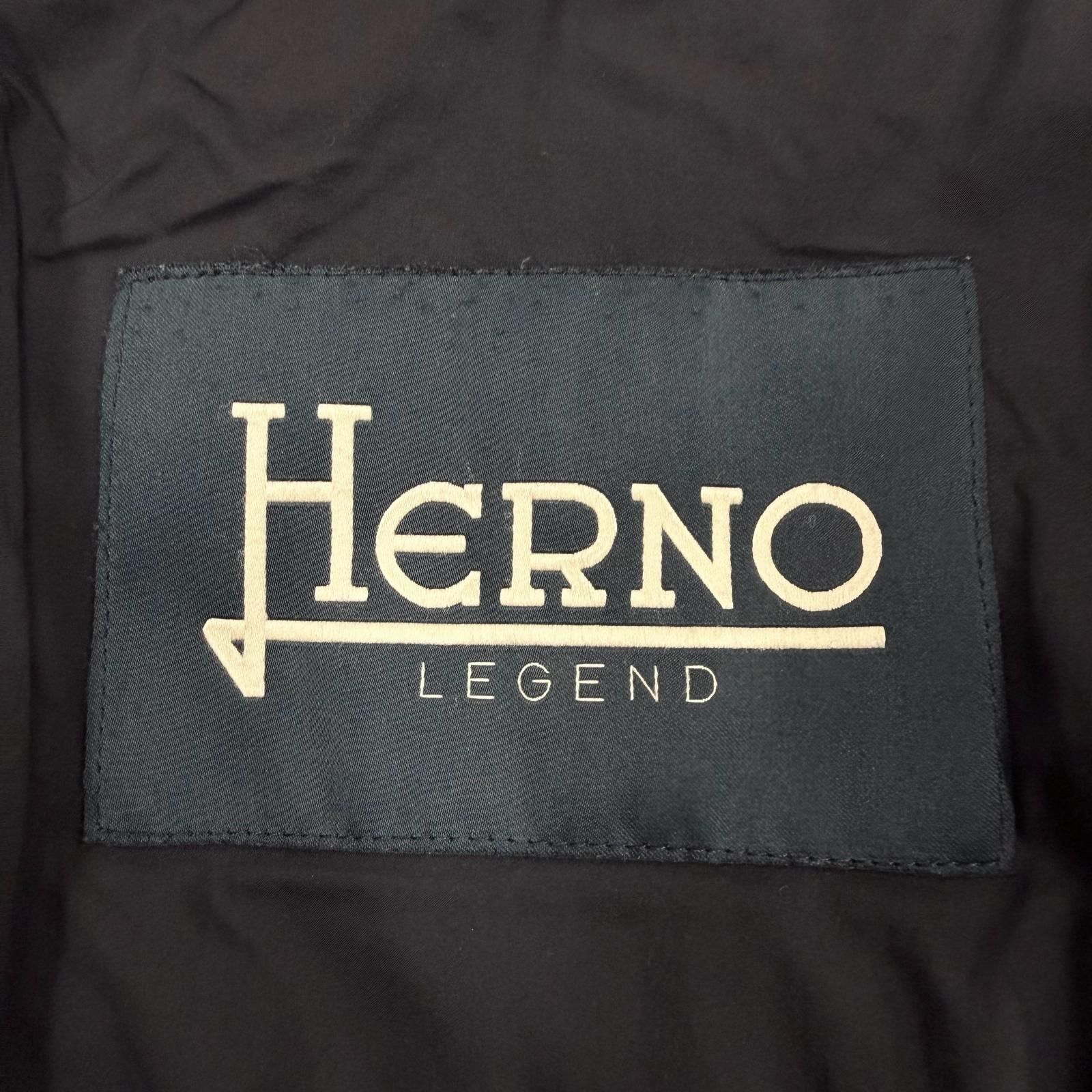 美品▽Herno ヘルノ PI008ULE LEGEND ロゴ入りボタン レイヤード