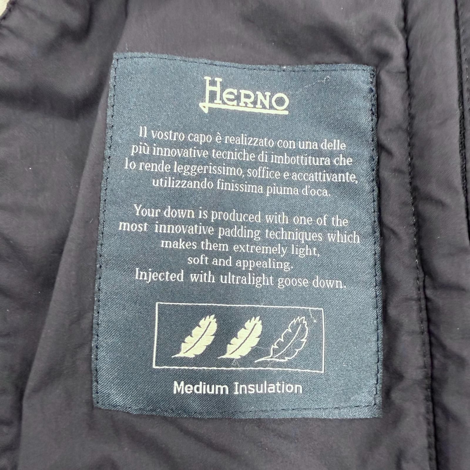 美品▽Herno ヘルノ PI008ULE LEGEND ロゴ入りボタン レイヤード