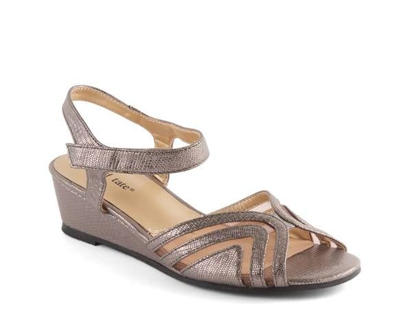 ダイビッドテイト レディース シューズ サンダル David Tate Abano Wedge Sandal Pewter Snake Print ピューター