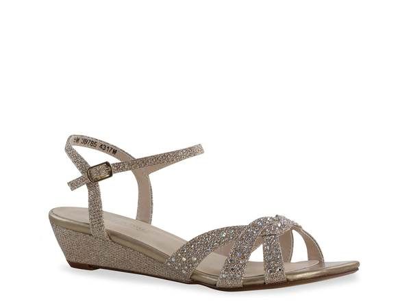ベンジャミンウォーク レディース シューズ サンダル Touch Ups by Benjamin Walk Lena Wedge Sandal Champagne シャンパン