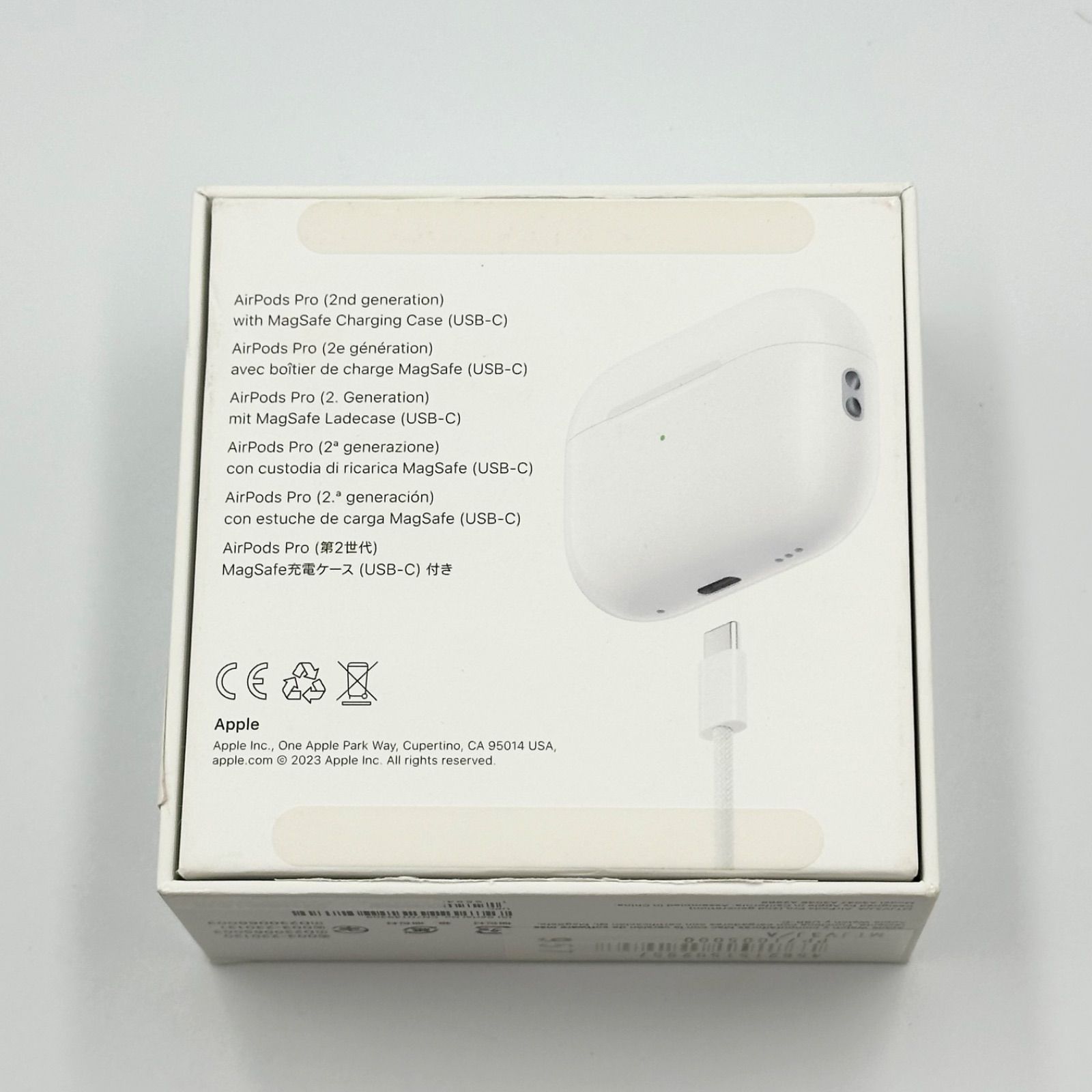 Apple 純正 AirPods Pro 第2世代 MTJV3J/A A2968 A3048 A3047 【24時間