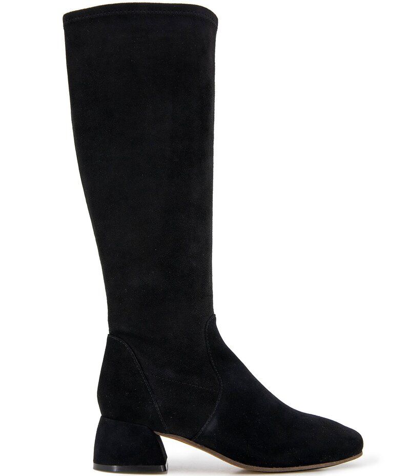 ジェントルソウルズ レディース シューズ ブーツ・レインブーツ トール スエード ブーツ Gentle Souls Emily Stretch Suede Tall Boots Black ブラック