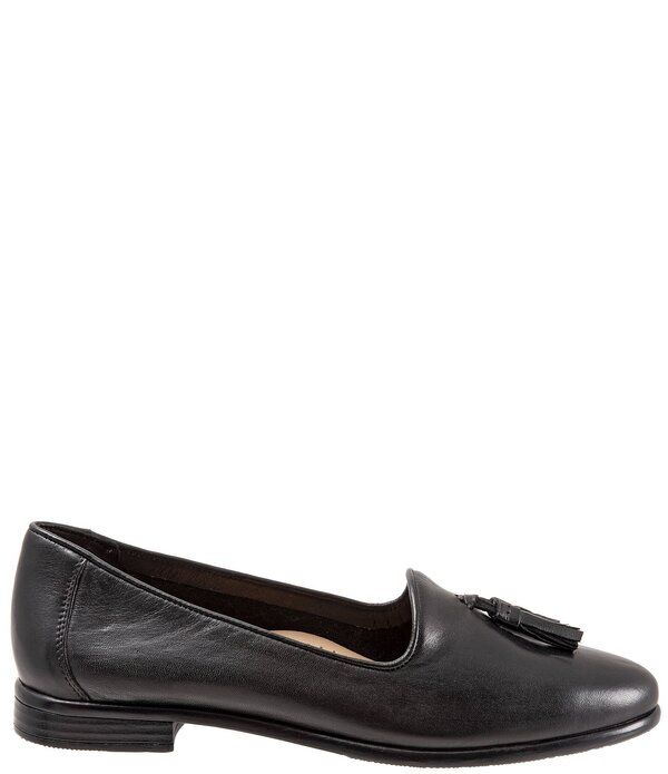トロッターズ レディース シューズ パンプス レザー ローファー Trotters Liz Leather Tasseloafers Black ブラック