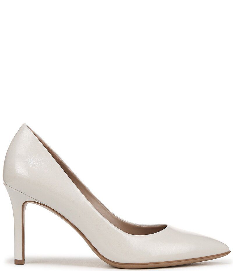 ナチュライザー レディース シューズ パンプス レザー Naturalizer Anna Leather Pointed Toe Pumps Warm White ホワイト