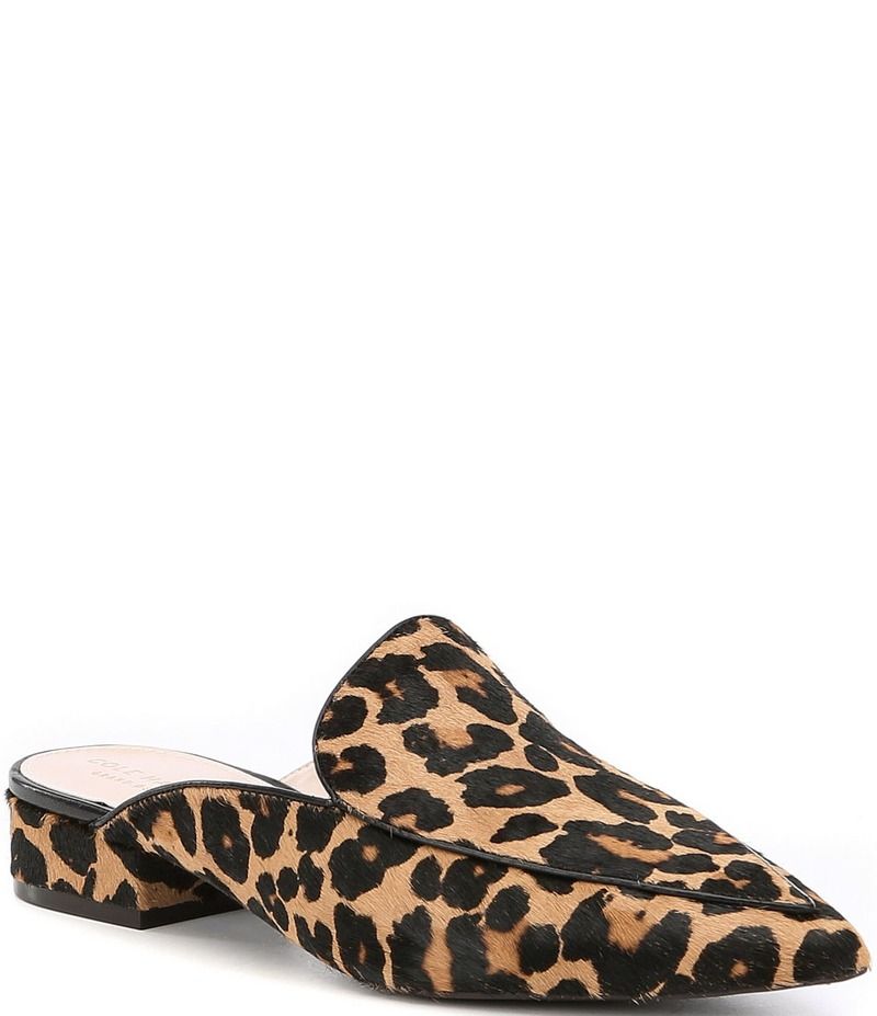 コールハーン レディース シューズ サンダル プリント Cole Haan Piper Leopard Print Calf Hair Mules Leopard アニマル