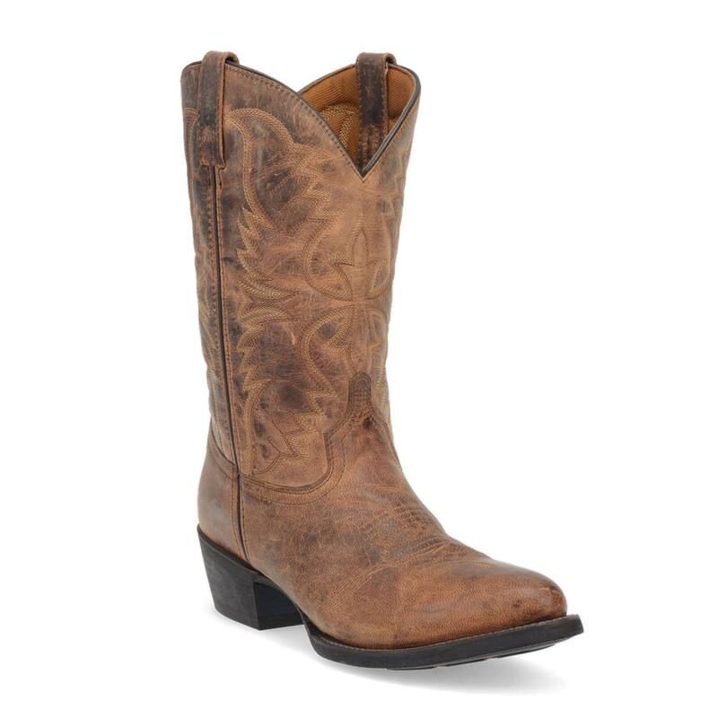 ラレド メンズ シューズ ブーツ・レインブーツ レザー Laredo Birchwood Mens Leather Cowboy Boots Tan タン