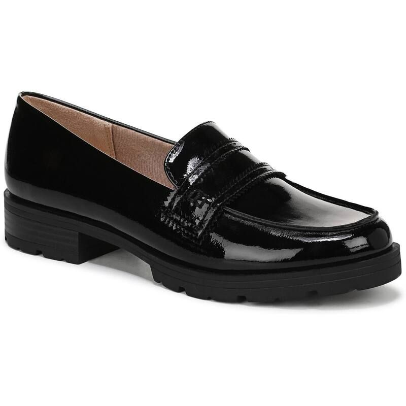 ライフストライド レディース シューズ サンダル ローファー LifeStride London Womens Loafers Black Patent ブラック