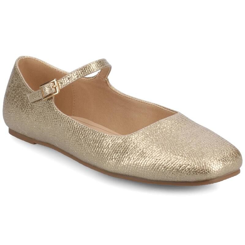 ジャーニー レディース シューズ サンダル Journee Carrie Womens Mary Jane Flats Champagne シャンパン