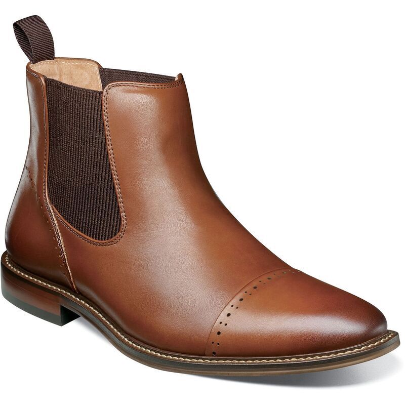 ステイシーアダムス メンズ シューズ ブーツ・レインブーツ チェルシーブーツ チェルシー キャップ Stacy Adams Maury Mens Cap Toe Chelsea Boots Choco
