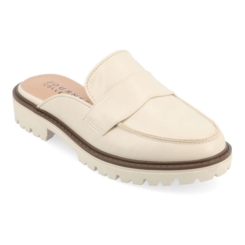 ジャーニー レディース シューズ サンダル Journee Miycah Womens Mule Flats Beige ベージュ