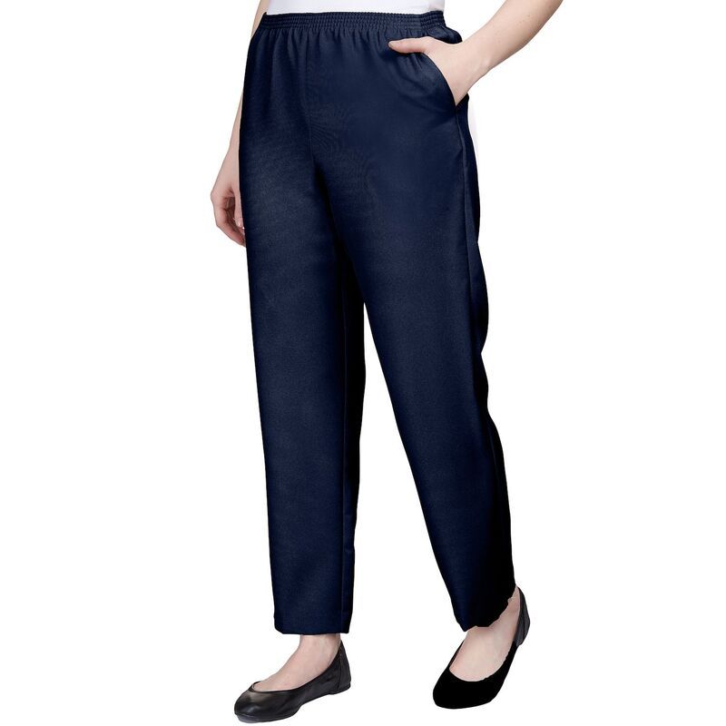 アルフレッド ダナー レディース ボトムス カジュアルパンツ プチ Petite Alfredunner Classic PullOn StraightLeg Pants Navy ネイビー