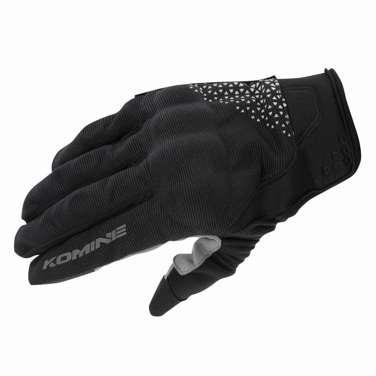 コミネ(KOMINE) バイク用 グローブ プロテクトメッシュグローブ-ブレイブ Black/Delta Gre L GK-183 1049 春夏秋向け メッシュ素材as