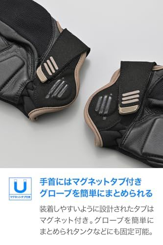 デイトナ(Daytona) バイク グローブ 夏 メッシュ ハードプロテクター スマホ対応 エアスループロテクトグローブ DG-031 ブラックブラウン XLサイズ 64633as